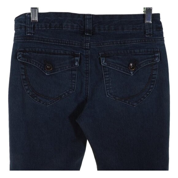 Nine West Jeans Womens 2 Petite 25 x 27 Straight Leg Dark Stretch Flare - Picture 2 of 8